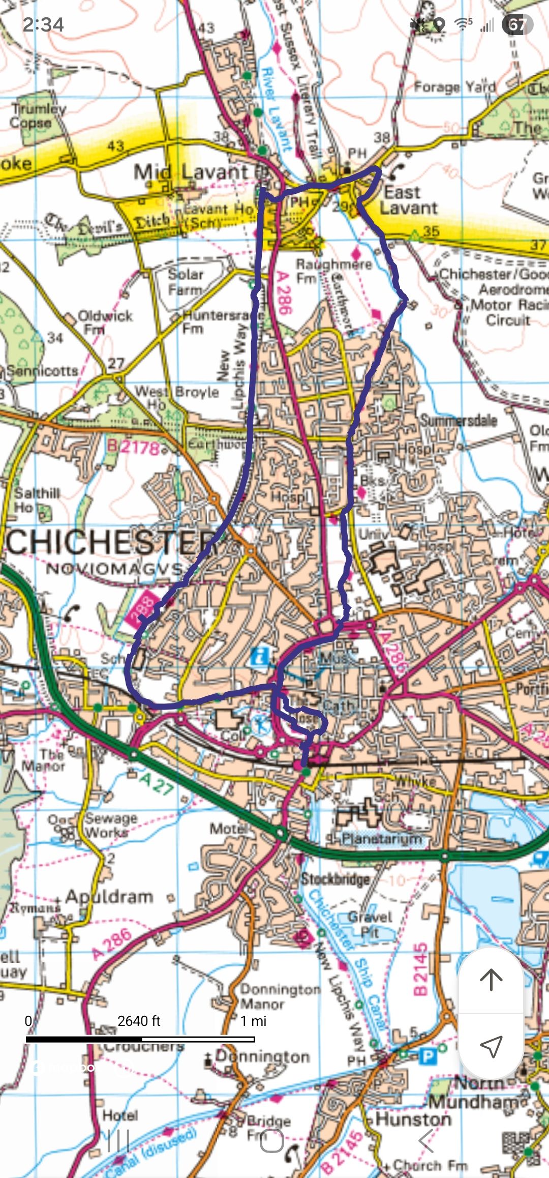 Chichester - East Lavant- circular